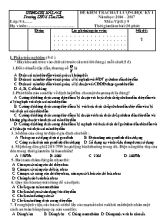 Đề kiểm tra chất lượng Vật lí lớp 9 - Đề số 2 - Năm học 2016-2017 - Trường THCS Tân Tiến